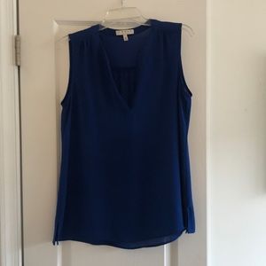 Chaus New York royal blue sleeveless blouse.